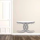 Wandkonsole für modernes Design in weißem und grauem Holz - Coco Viadurini