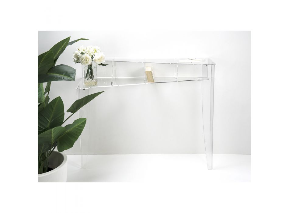 Wandkonsole in transparentem Plexiglas Piano Design - Valeria Viadurini