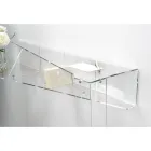 Wandkonsole in transparentem Plexiglas Piano Design - Valeria Viadurini