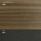 Ausziehbare Konsole 150 cm aus Metall und Melamin Made in Italy - Klappe Viadurini