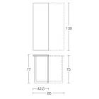 Ausziehbare Konsole 150 cm aus Metall und Melamin Made in Italy - Klappe Viadurini