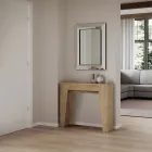 Ausziehbare Konsole auf 181 cm in Melamin Essence Made in Italy – Castello Viadurini