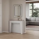 Ausziehbare Konsole auf 211 cm aus Melamin, hergestellt in Italien – Incantesimo Viadurini