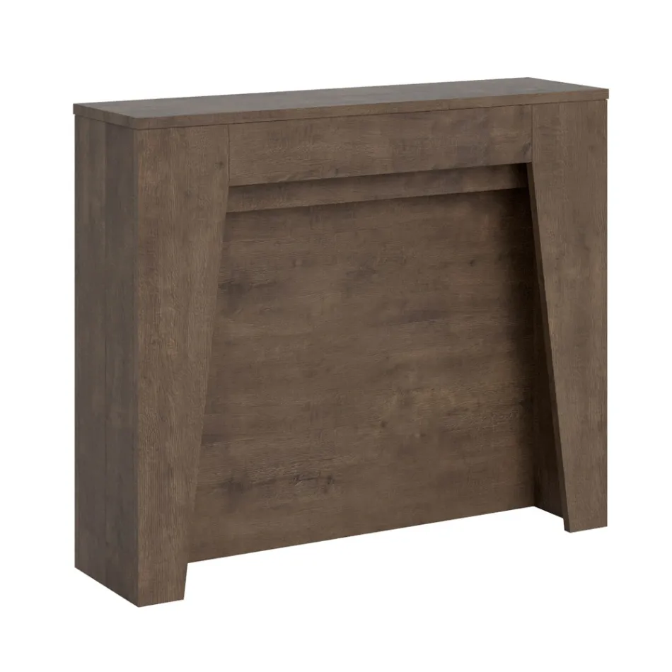 Ausziehbare Konsole auf 211 cm aus Melamin, hergestellt in Italien – Incantesimo Viadurini