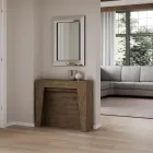 Ausziehbare Konsole auf 211 cm aus Melamin, hergestellt in Italien – Incantesimo Viadurini