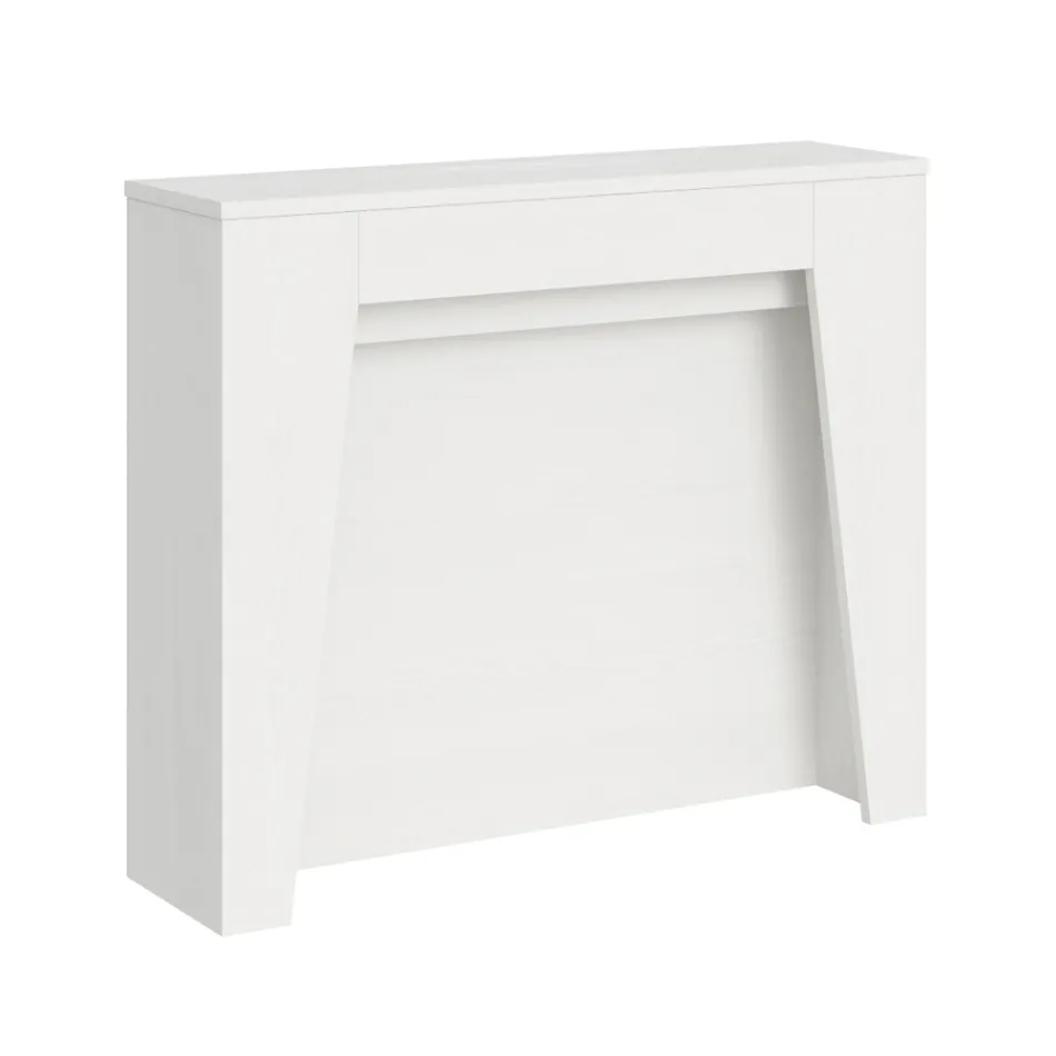 Ausziehbare Konsole auf 211 cm aus Melamin, hergestellt in Italien – Incantesimo Viadurini