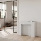 Ausziehbare Konsole auf 211 cm aus Melaminplatten „Made in Italy“ – Principessa Viadurini