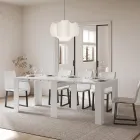 Ausziehbare Konsole auf 211 cm aus Melaminplatten „Made in Italy“ – Principessa Viadurini