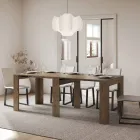 Ausziehbare Konsole auf 211 cm aus Melaminplatten „Made in Italy“ – Principessa Viadurini