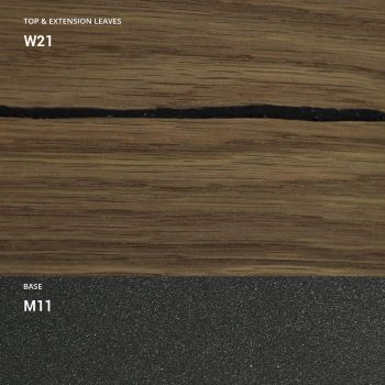 Ausziehbare Konsole bis 214 cm aus Holz und Metall Made in Italy - Leonide