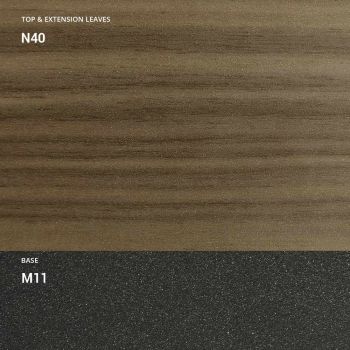 Ausziehbare Konsole bis 214 cm aus Holz und Metall Made in Italy - Leonide