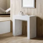 Ausziehbare Konsole auf 299 cm mit internen Erweiterungen, hergestellt in Italien – Sanduhr Viadurini