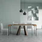 Ausziehbare Konsole auf 300 cm mit Beinen in Bärenoptik, hergestellt in Italien – Destino Viadurini