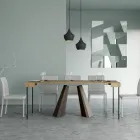 Ausziehbare Konsole auf 300 cm mit Beinen in Bärenoptik, hergestellt in Italien – Destino Viadurini