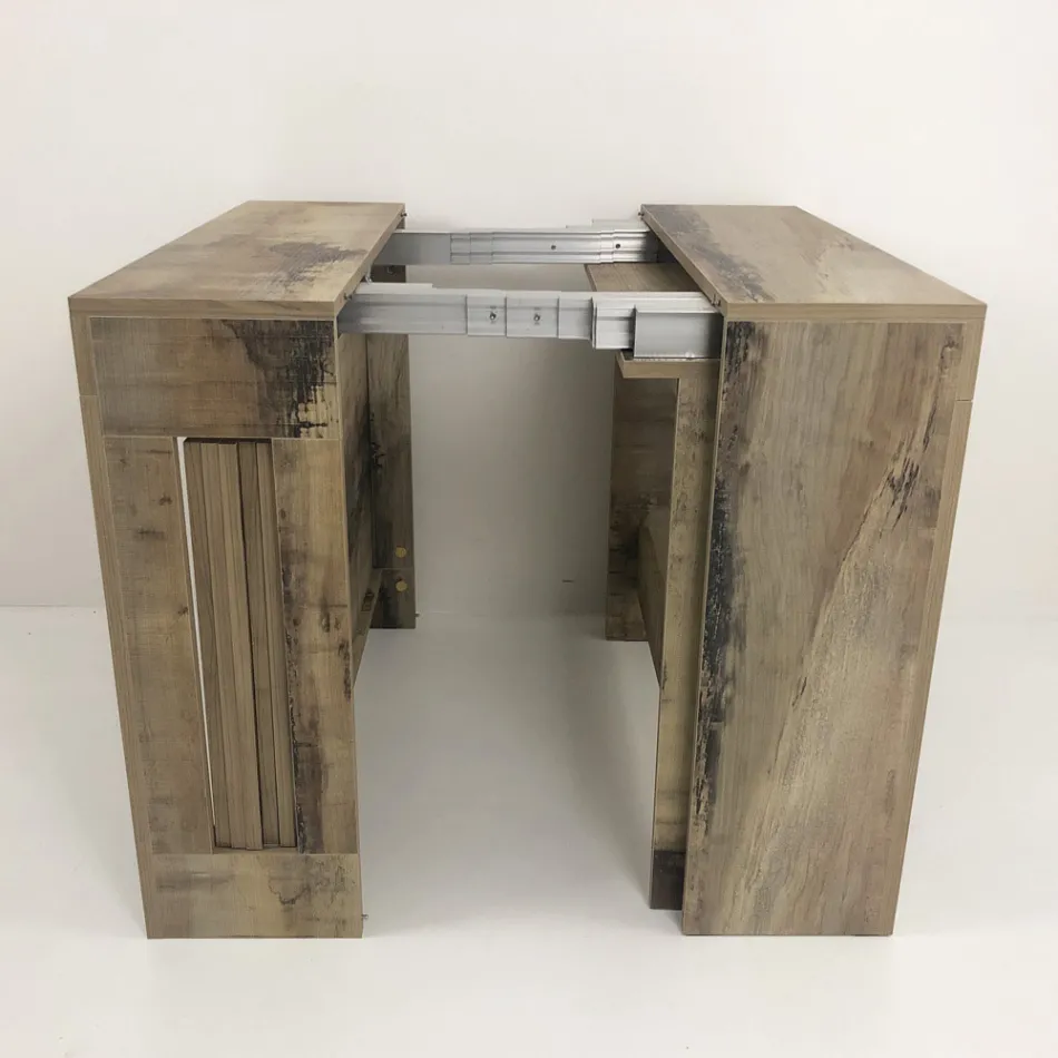 Konsole ausziehbar bis 300 cm vom Eingang oder Wohnzimmer in Holz - Katharina Viadurini