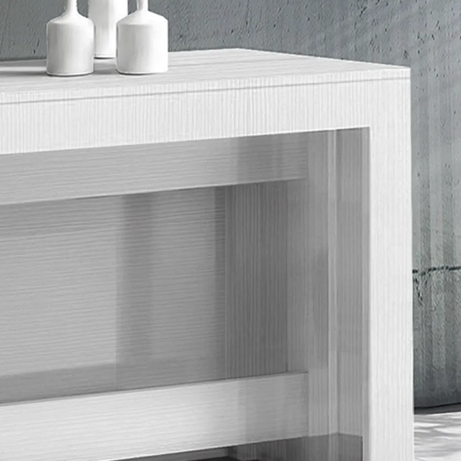 Konsole ausziehbar bis 300 cm vom Eingang oder Wohnzimmer in Holz - Katharina Viadurini