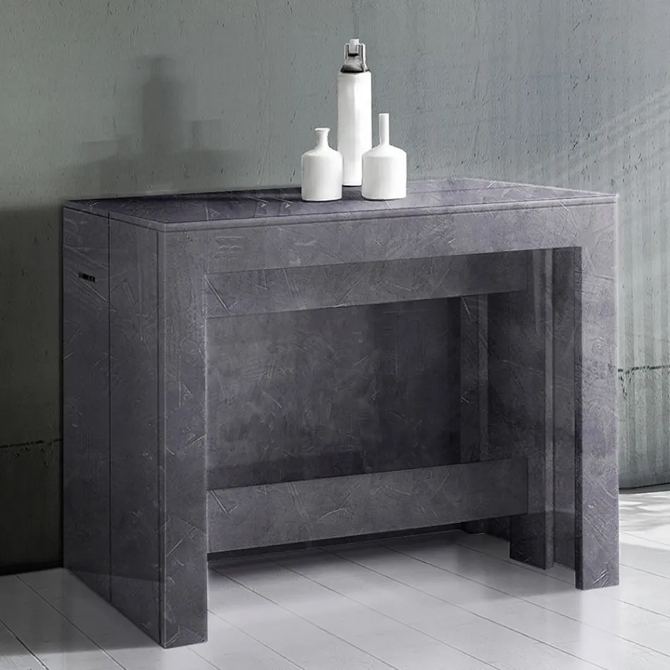 Konsole ausziehbar bis 300 cm vom Eingang oder Wohnzimmer in Holz - Katharina Viadurini