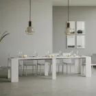 Ausziehbare Konsole auf 308 cm mit zentraler Unterstützung, hergestellt in Italien – Oracle Viadurini