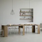 Ausziehbare Konsole auf 308 cm mit zentraler Unterstützung, hergestellt in Italien – Oracle Viadurini