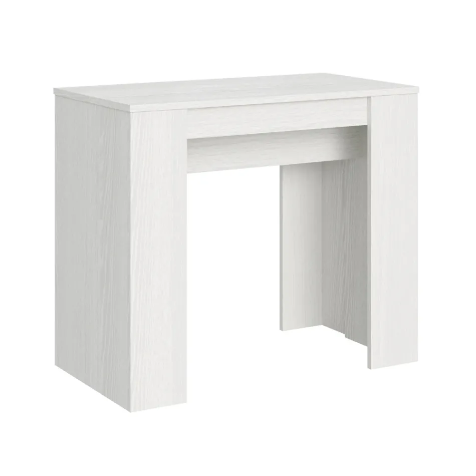 Ausziehbare Konsole auf 308 cm mit zentraler Unterstützung, hergestellt in Italien – Oracle Viadurini