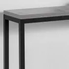 Ausziehbare Konsole mit Melaminplatte und Gestell aus lackiertem Metall - Adino Viadurini