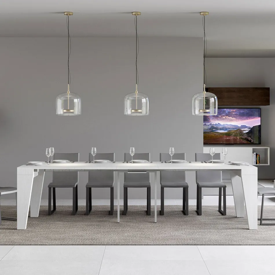 Ausziehbare Konsole, erhältlich in 2 verschiedenen Größen, hergestellt in Italien – Grifone Viadurini