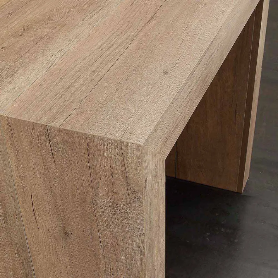 Extensible Konsole bis 295 cm laminiert Uri Falten Viadurini