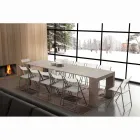 Extensible Konsole bis 295 cm laminiert Uri Falten Viadurini