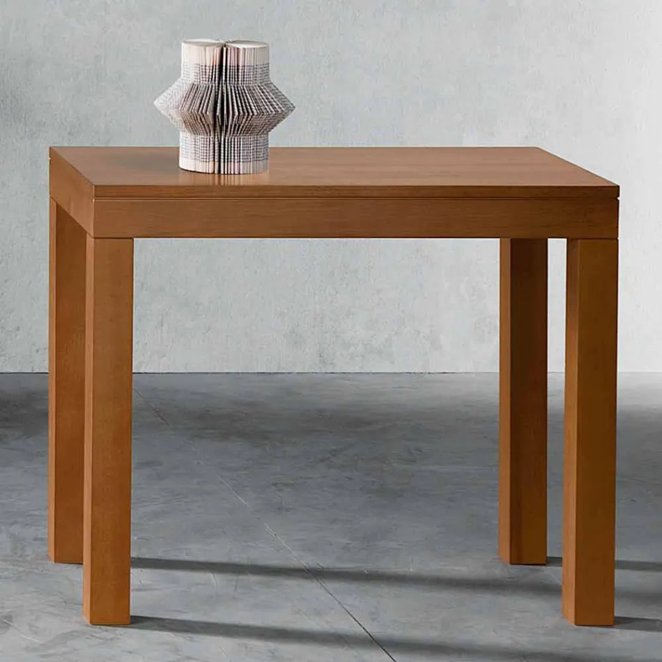 Ausziehbare Konsole mit bis zu 12 Sitzplätzen aus Walnussholz Made in Italy - Picchia Viadurini