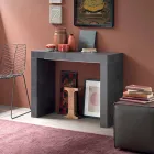 Ausziehbare Konsole Bis zu 290 cm mit Holzplatte Made in Italy - Seregno Viadurini