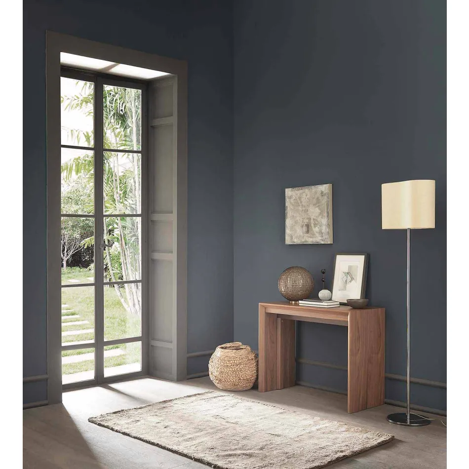 Ausziehbare Konsole Bis zu 295 cm in Made in Italy Design Holz - Temocle Viadurini