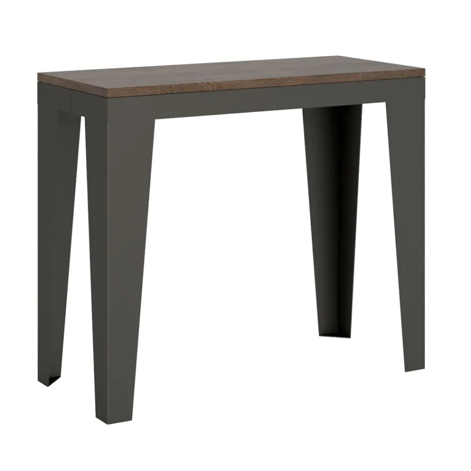 Ausziehbare Konsole bis zu 300 cm aus Mikropartikeln aus Holz, hergestellt in Italien – Flamber Viadurini