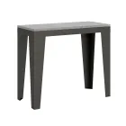 Ausziehbare Konsole bis zu 300 cm aus Mikropartikeln aus Holz, hergestellt in Italien – Flamber Viadurini