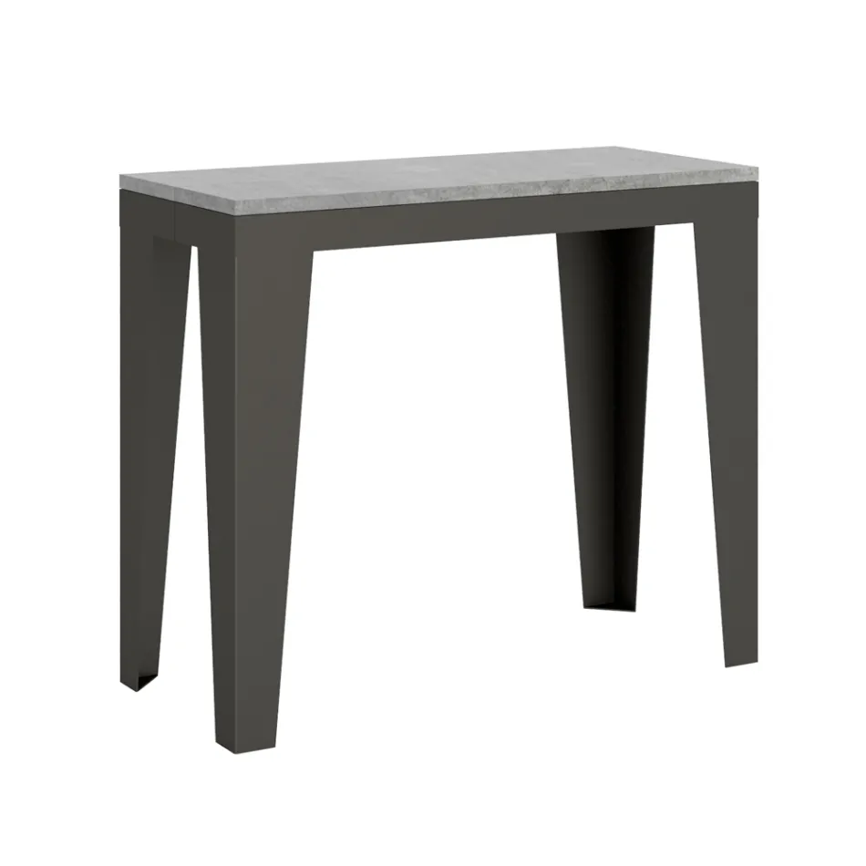 Ausziehbare Konsole bis zu 300 cm aus Mikropartikeln aus Holz, hergestellt in Italien – Flamber Viadurini