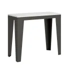 Ausziehbare Konsole bis zu 300 cm aus Mikropartikeln aus Holz, hergestellt in Italien – Flamber Viadurini