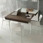 Ausziehbare Kristallkonsole mit Metallstruktur Made in Italy - Iod Viadurini