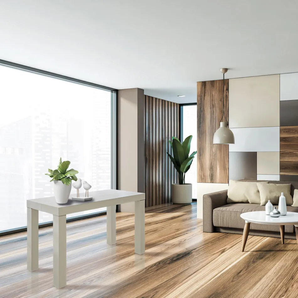 Ausziehbare Konsole aus Eschenholz mit Verlängerungen Made in Italy - Gandalf Viadurini