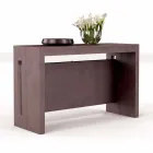 Extensible Konsole in Melamin mit integrierten Verlängerungen Ussana Viadurini