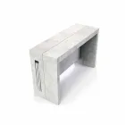 Extensible Konsole in Melamin mit integrierten Verlängerungen Ussana Viadurini