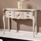 Klassische Holzkonsole 3 oder 5 Luxusschubladen Made in Italy - London Viadurini