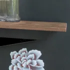 Konsole mit Platte in Mörteloptik und Metallsockel Made in Italy - Timedio Viadurini