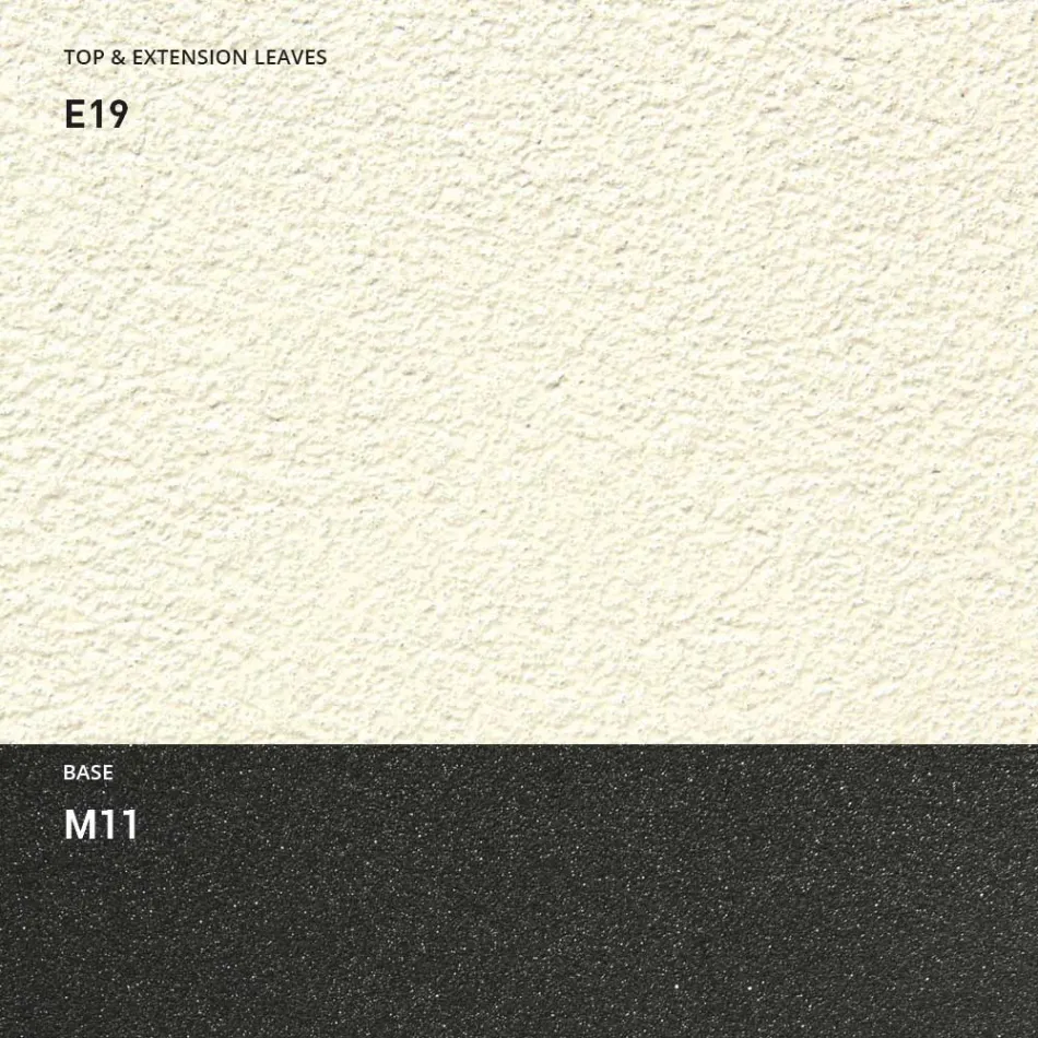 Konsole mit Platte in Mörteloptik und Metallsockel Made in Italy - Timedio Viadurini