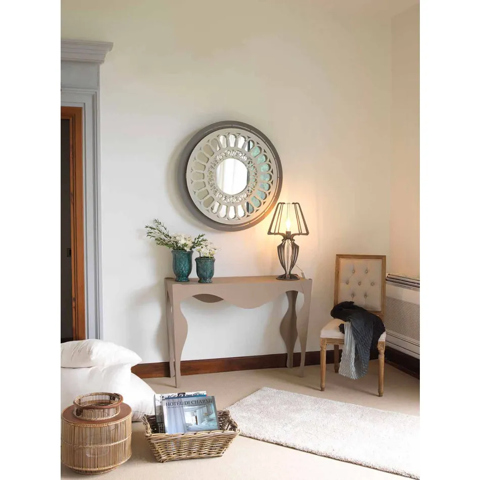 Wohnzimmerkonsole mit modernem Design aus farbigem Eisen Made in Italy - Gertrude Viadurini