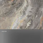 Designkonsole mit Marmorplatte und Glassockel Made in Italy - Molino Viadurini