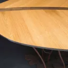 Design-Konsole mit Eichenfurnier und Kunsthandwerk Nussbaum Fenice Viadurini