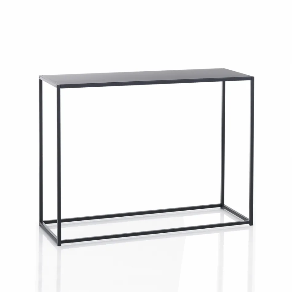 Doppelkonsole aus anthrazitfarbenem Stahl – Osmium Viadurini