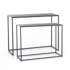 Doppelkonsole aus anthrazitfarbenem Stahl – Osmium Viadurini