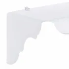 Weiße Wandkonsole, weiß, made in Italy Viadurini