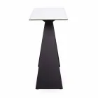 Stahlkonsole mit Keramik- und Glasplatte Modernes Design - Cubebe Viadurini