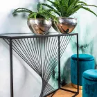 Konsole aus Stahl und Glas Modernes Design Original Spirale - Sasuke Viadurini